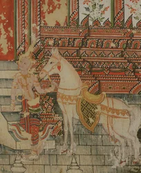 Leven van Boeddha (detail), Wat Suwannaram, Thonburi, 1831